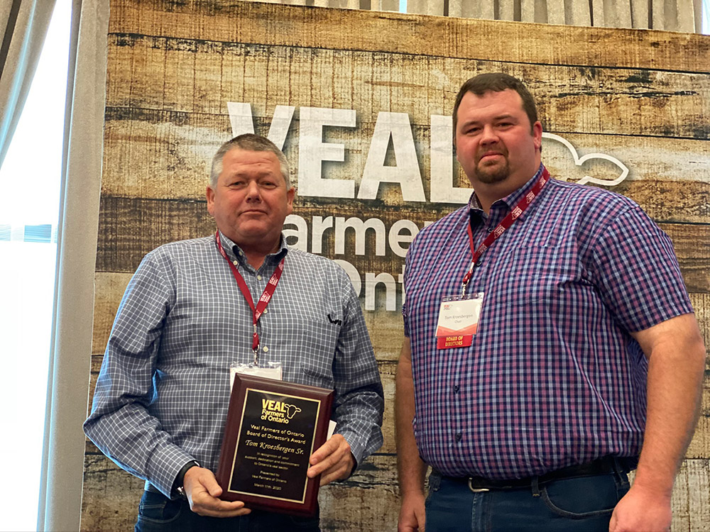 Annual VFO Board of Director’s Award winner announced 2020 Veal