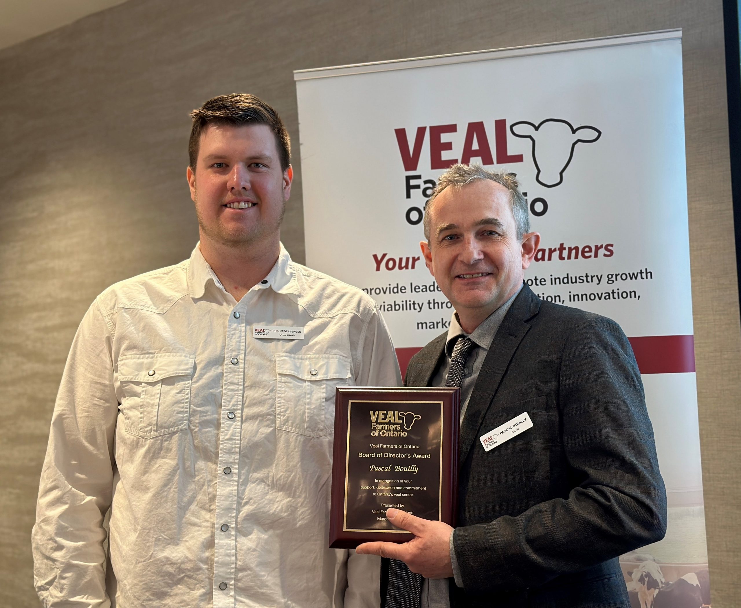 Annual VFO Board of Director’s Award winner announced Veal Farmers of